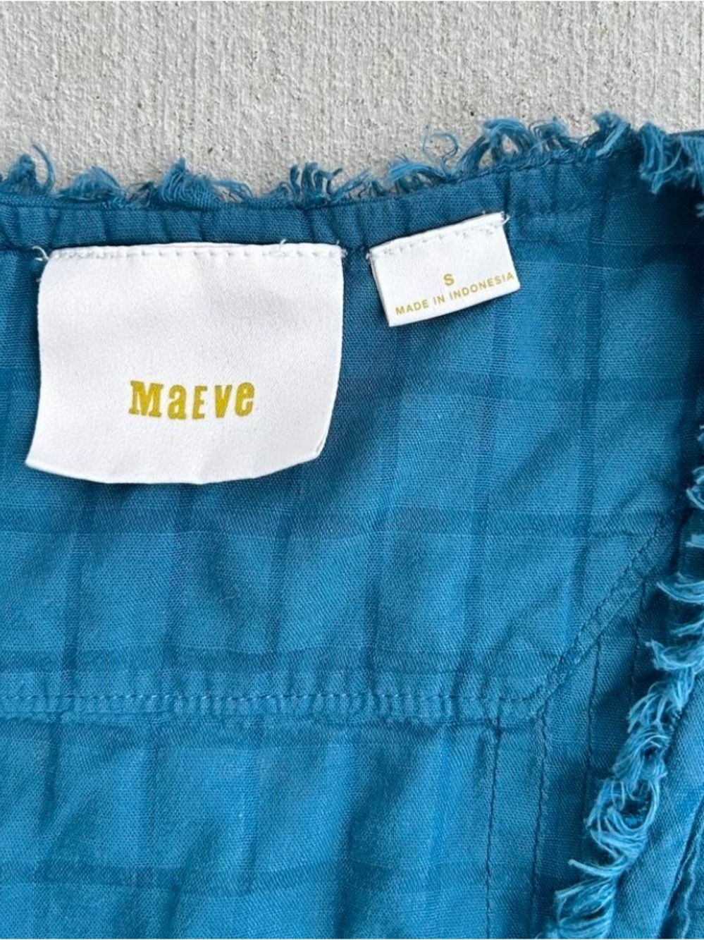 Maeve Teal Button-Front Ruffled Tank Top - Picture 2 of 3